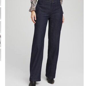 Chico's High-rise Trouser Jeans. Size 2R. Cedar Rinse. NWT!